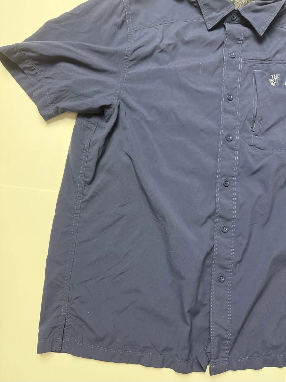 The North Face Men’s Navy Short-Sleeve Button-Down Shirt